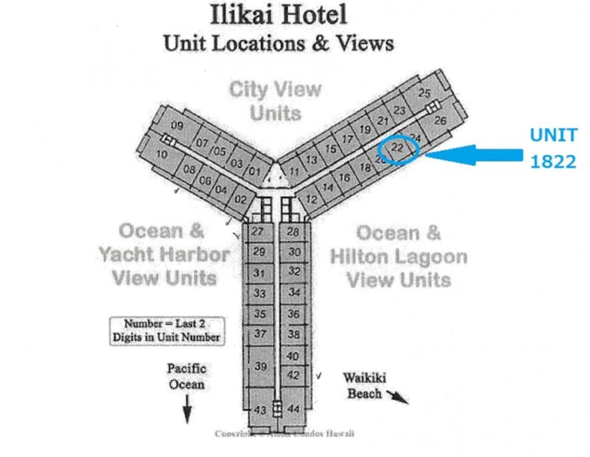 Holiday home Ilikai 1822-2br2ba Modern Unit With Ocean &harbor Views No Fees