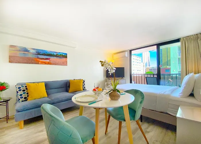Cozy Studio At Bamboo Hotel Close To Waikiki Beach