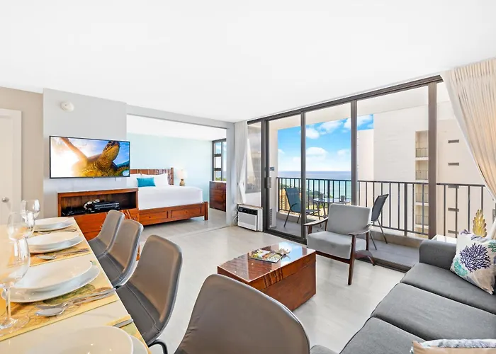 Heart Of Waikiki - Ocean View Condo With Free Parking