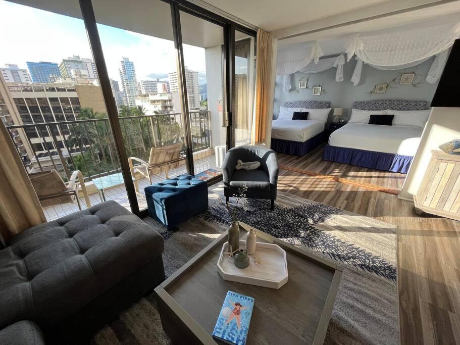 Pe'a Ocean View @waikiki Banyan +1 Free Park Apartment Honolulu