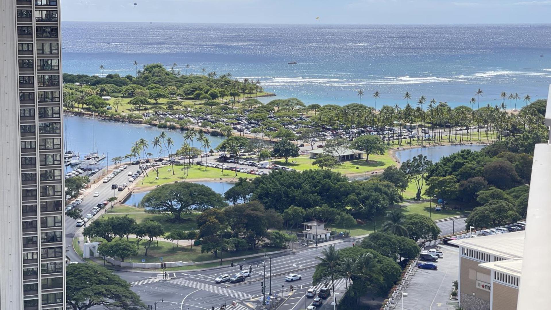 Ala Moana 24th Fl R0 Ocean View 2 Double Beds * Honolulu
