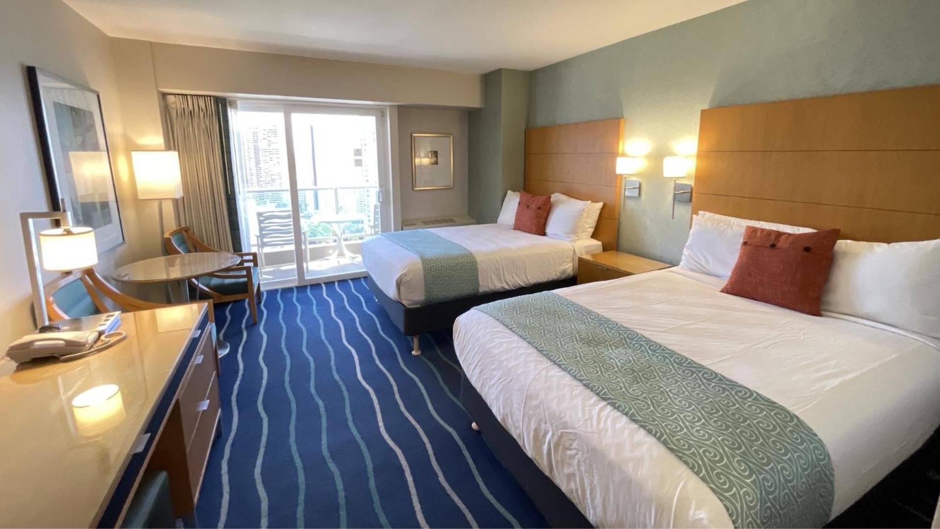 Ala Moana 24th Fl R0 Ocean View 2 Double Beds * Honolulu