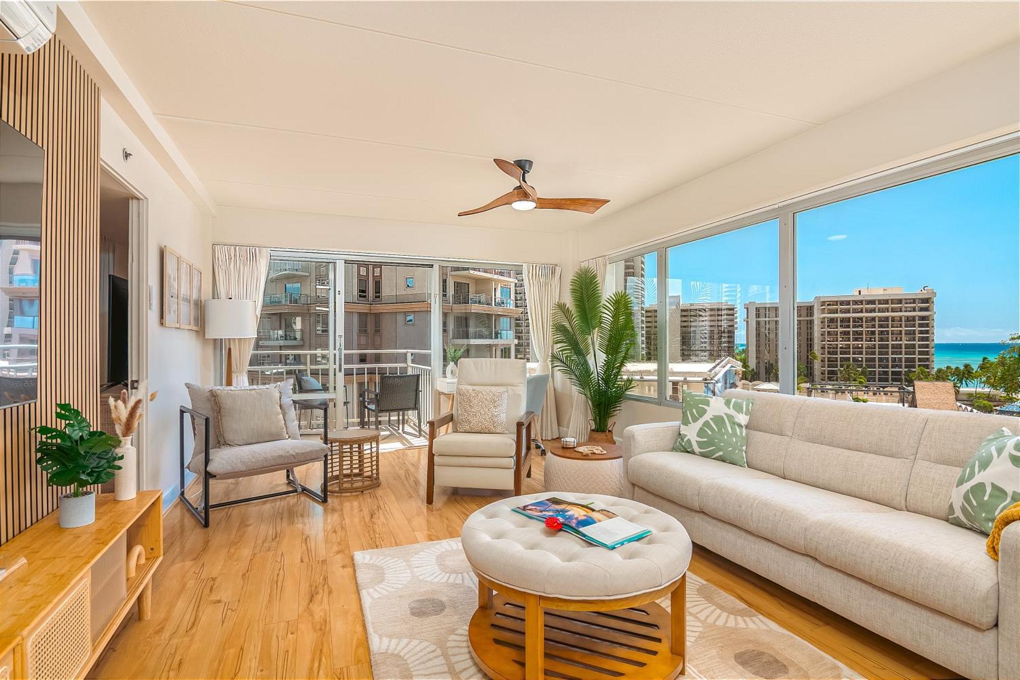Upscale 2br & 2ba Ocean View In Waikiki With Parking! * Honolulu