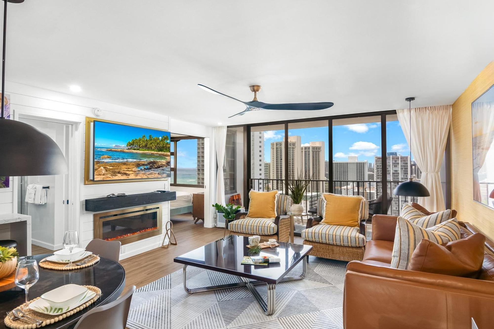 30th Fl Luxury Ocean & Waikiki View With Free Parking Apartment Honolulu