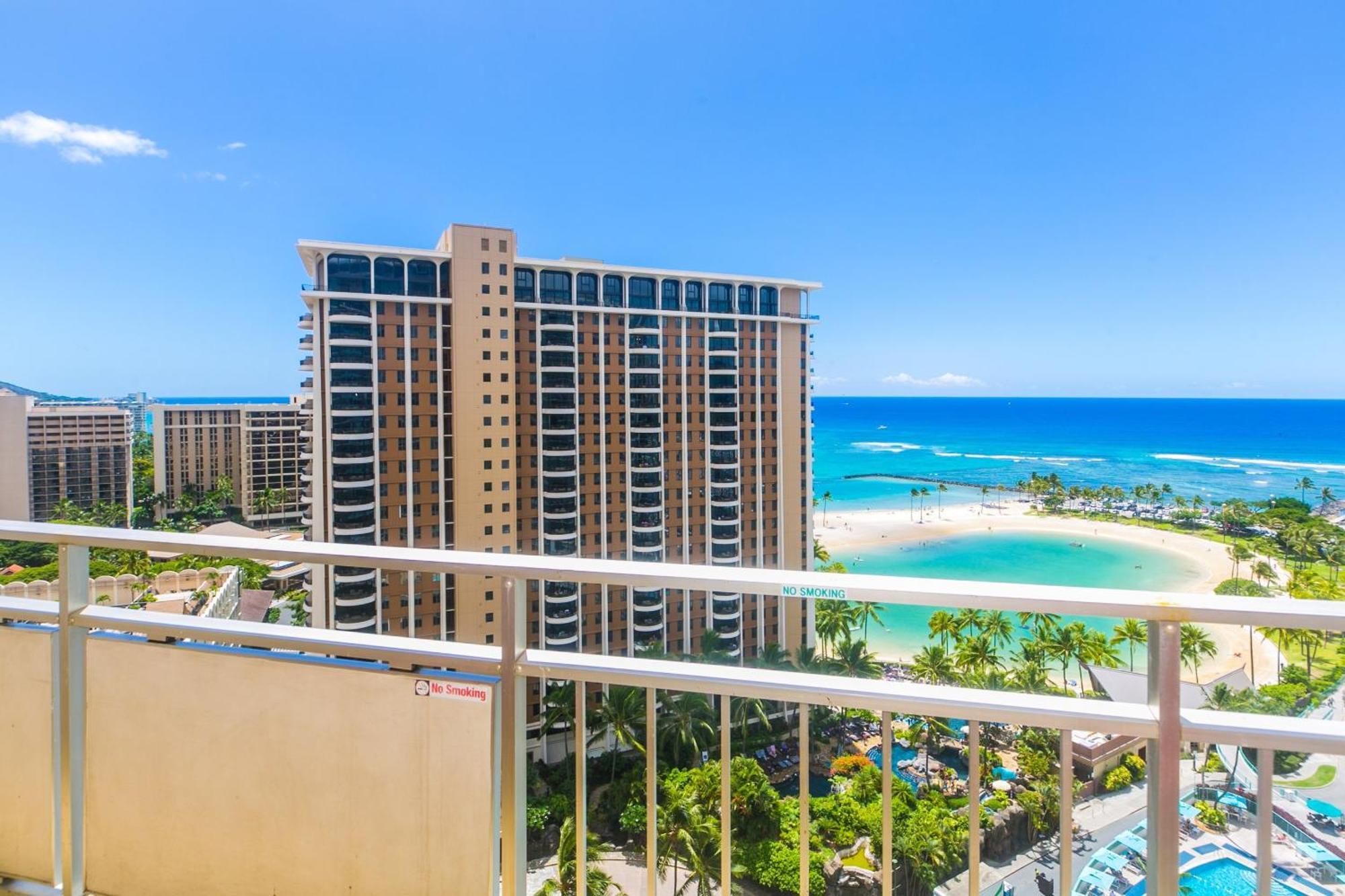 Apartment Ilikai Tower One Bedroom Lagoon View Waikiki With Lanai & Free Wifi