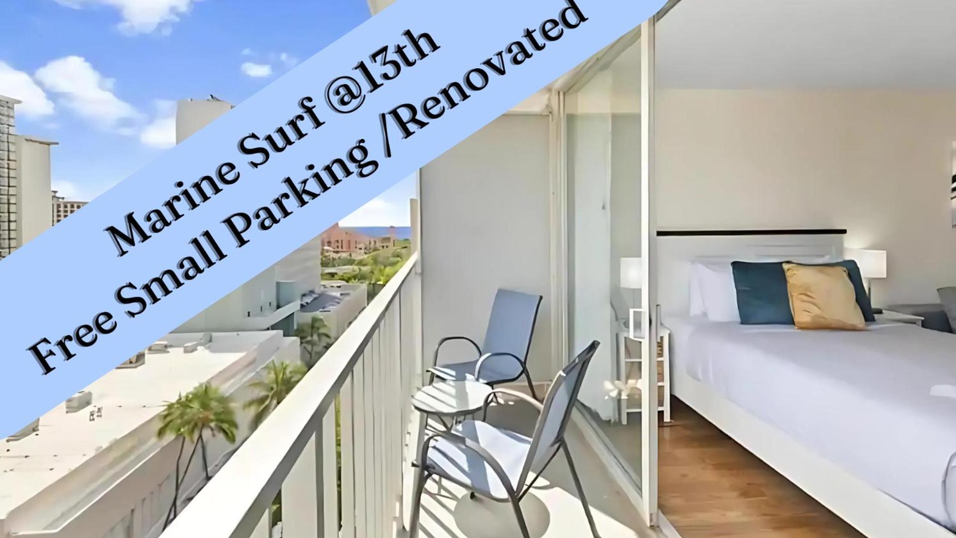 Marine Surf 13th Renovated With Small Parking Space * Honolulu