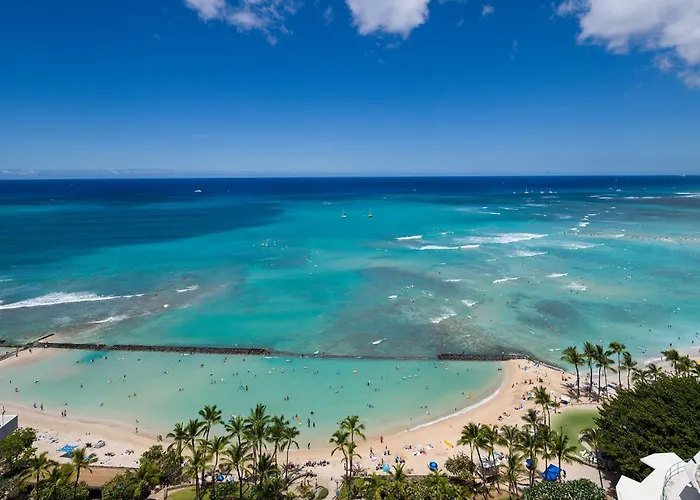 High Floor Luxury Oceanfront At Waikiki Beach Tower