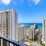 Beautifully Renovated 32Nd Floor Deluxe Ocean View Waikiki Condo Condo
