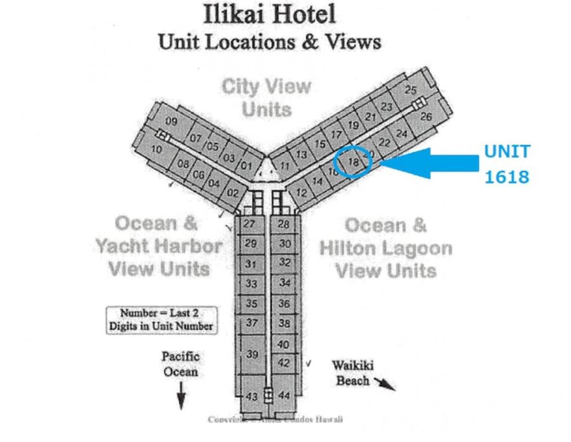 Ilikai Apt 1618 - Spacious 2br 2ba Unit With Stunning Ocean-lagoon View *